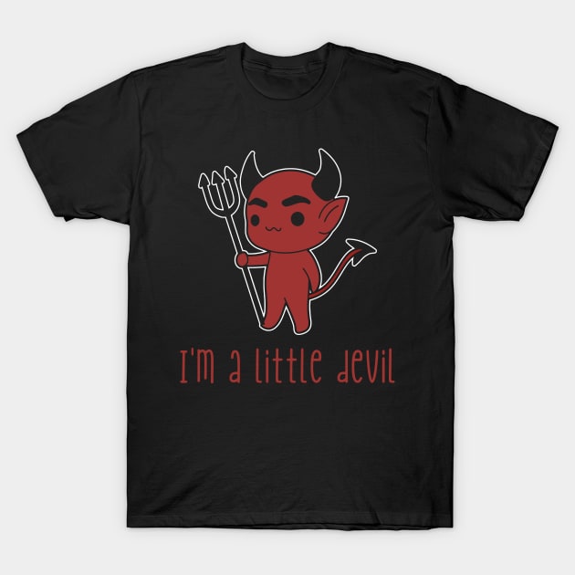 I'm A Little Devil T-Shirt by Oolong